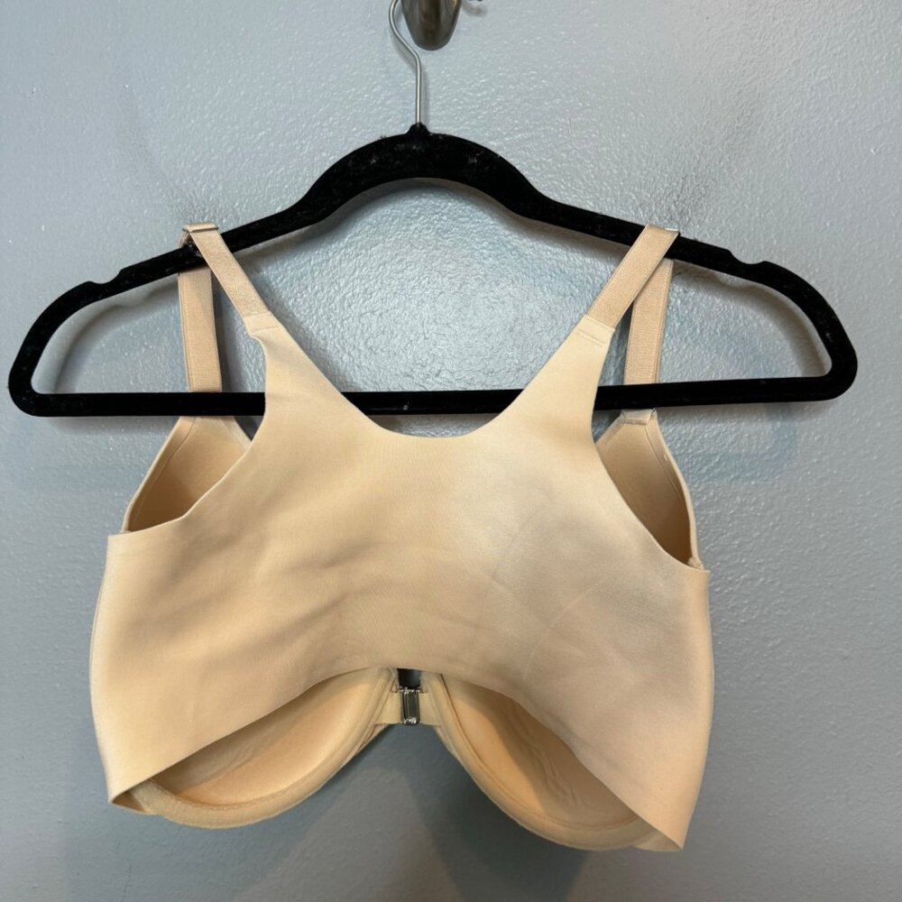 SOMA cream vanishing back full coverage front closure bra size 34G - Picture 4 of 5